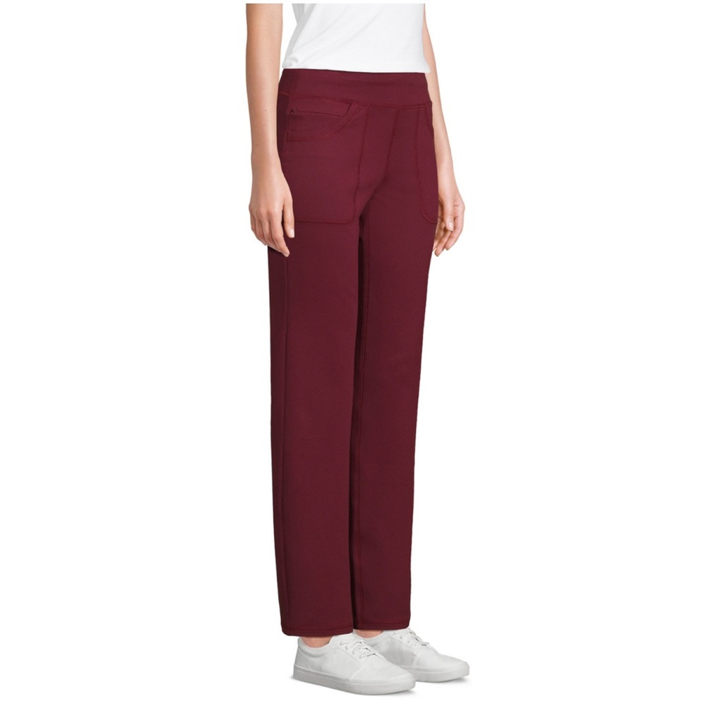 Lands' End Rust Red Active Moisture-Wicking Pants Size 18